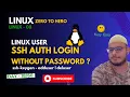 Day 18 LINUX SSH Key based Authentication on Linux servers - User creation