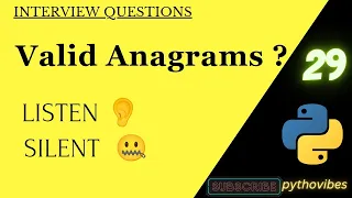 Python s Anagram Check 242 pythonvibes -