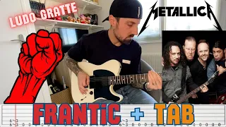 Frantic Guitar Cover Tab On Screen Metallica by Ludo Gratte - Tuning Drop C