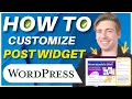 How to edit WordPress Post Sidebar Widget Capture leads sell more