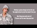 JUSTIN BIEBER - NOTHING'S GONNA CHANGE MY LOVE FOR YOU // lyrics