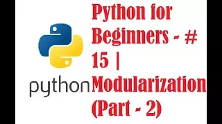 Python for Beginners - Modularization Part
