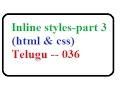 Internal External Inline Styles in CSS and HTML part-3 -