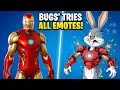 I Tested Bugs Bunny vs ALL Built In Emotes in Fortnite Suit Up Shapeshifter More