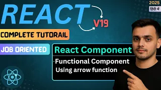 React Component Using Arrow Function React JS 19 Full Course in Hindi Learn React JS