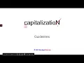 Capitalization Guidelines 3-29-20