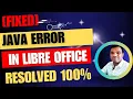 Fix LibreOffice requires Java Runtime Environment error For CBSE class 10 Information Technology