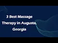 3 Best Massage Therapy in Augusta Georgia Massage Studios