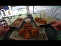 WING STOP EATING POV BONELESS WINGS SPECIAL GARLIC PARMESAN CAJUN RUB SPICY CORN RANCH MUKBANG ASMR