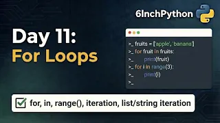 Python For Loops Masterclass range enumerate and Professional Iteration Engineer Tutorial