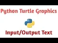 Python Turtle Graphics - Text