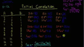 Partial Correlation Part 1 - Calculating r