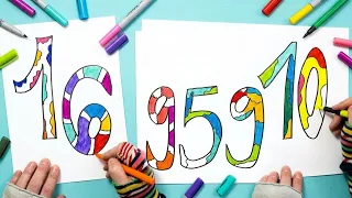 Drawing and Coloring Numbers 🎨