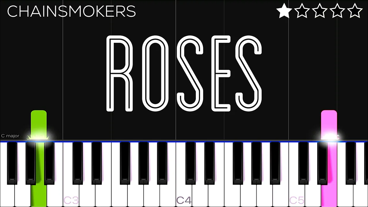 The Chainsmokers - Roses ft. ROZES | EASY Piano Tutorial