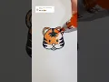 Coloring in a tiger