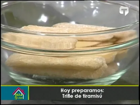 Hoy preparamos Trifle de tiramisú