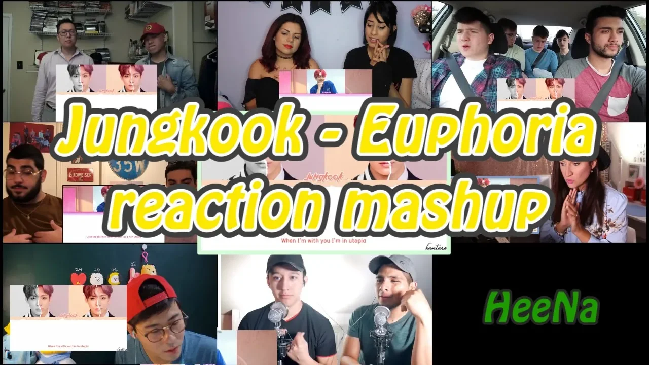 [BTS] Jungkook - Euphoria lyrics video｜reaction mashup