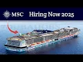 How to apply MSC Cruises Online 2025 MSC Cruises Open Positions Apply Now
