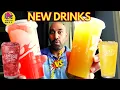 New Taco Bell Drinks - Brisk Mango Fiesta and Dole Lemonade Strawberry Squeeze Review