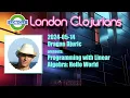 Programming with Linear Algebra Hello World by Dragan Djuric