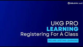 UKG Pro Learning Registering For A Class
