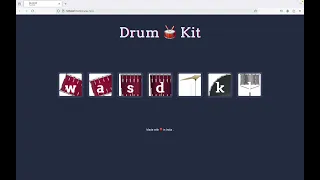 Drum Kit Project using HTML CSS and JavaScript