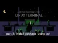 How to install using terminal with apt in based Linux distros
