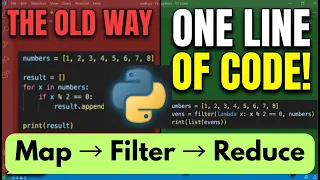 Python Map Filter and Reduce Explained One Line Code Secret