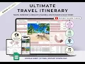 ULTIMATE TRAVEL PLANNER GOOGLE SHEETS TUTORIAL FREE TEMPLATE