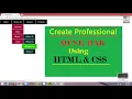 How to make drop down menu with submenus in html and css
