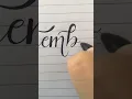 Hello September calligraphy art