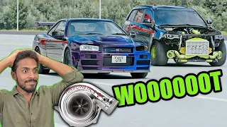 I BUILT REAL LIFE GT-R & TRACKHAWK THEN RACED THEM | Assetto Corsa Mod Gameplay