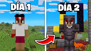 Intento un speedrun para Netherite en Server de Minecraft