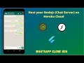 NodeJs - Host your Nodejs Chat Server on Heroku Cloud Free Tier WhatsApp clone