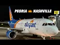 FLYING ALLEGIANT AIR Peoria to Nashville in Basic Economy