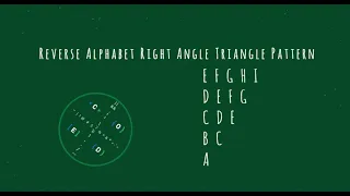 103 Alphabet Right Angle Triangle Pattern without any pre-defined method using while loop in Python