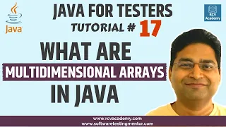 Java for Testers - Multidimensional Array in Java With Examples