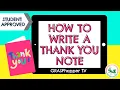 How to Write a Thank you Note for Kids in English