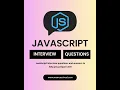 JavaScript Interview Questions and Answers for Freshers 2025 Top 25 JS ES6 Interview Questions
