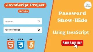 Password Toggle Using JavaScript With Source Code No Voice CodeAtomic JS Project