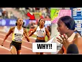 Download Lagu WOW! Shelly-Ann Fraser Reacts To Getting Beaten By Melissa Jefferson/ Antonion Watson 44.89s