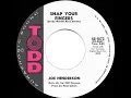 1962 HITS ARCHIVE: Snap Your Fingers - Joe Henderson