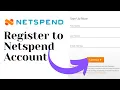How to Register Netspend Account Netspend Registration Activation Card App Prepaid Account Online