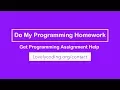 Do My Programming Homework Get Programming Help Right Now
