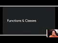 Functions and Classes