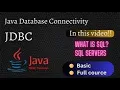 JDBC Explained Connecting Java with Databases SQL and Database Servers Part-1