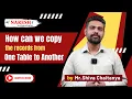 Copy Data from One Table to Another Table SQL Server Naresh IT
