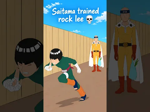 Saitama Trained Rock Lee 💀 Then He DESTROYED Madara! #shorts #anime saitama #naruto #madara