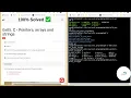 0x05 C - POINTERS ARRAYS AND STRING All Tasks Solved 100