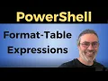 Powershell Format-Table Expressions